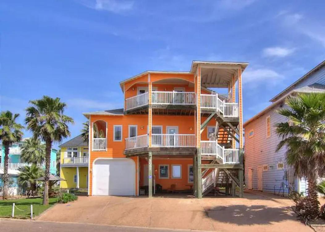 7 Bedroom Home Steps To The Beach With 4 Patios And Pool! Sleeps 20 Порт-Аранзас Екстер'єр фото